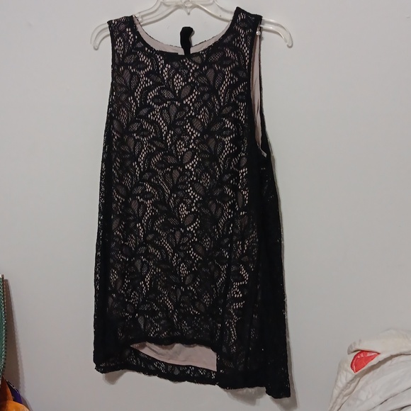 Alfani Black Lace Overlay Short Dress - Picture 1 of 4